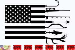 Hunting Flag SVG | Hunting SVG | Hunting Life SVG | Hunter Product Image 1