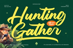 Hunting Gather Bold Handwritten Font Product Image 1