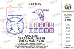 Hunting Tracker Laser Cut. Hunter log SVG. Animals hunted Product Image 2