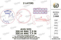 Hunting Tracker Laser Cut. Hunter log SVG. Born to hunt Product Image 2