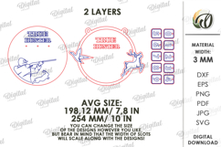 Hunting and fishing Trackers Bundle Laser Cut. Hunter Log Product Image 8