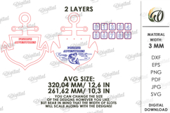 Fishing Tracker Laser Cut. Fisherman log SVG Product Image 2
