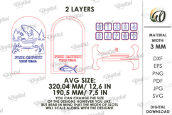 Fishing Tracker Laser Cut. Fisherman log SVG. Fish Caught Product Image 2