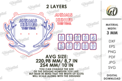 Hunting Tracker Laser Cut. Hunter log SVG. Animals hunted Product Image 2