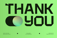 Hurst Bagod - Futuristic Sans Serif Font Product Image 15