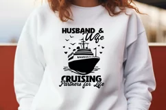 Husband Wife Cruising Partners for Life Couple Cruise Svg Product Image 3