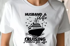 Husband Wife Cruising Partners for Life Couple Cruise Svg Product Image 2