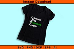 Husband Dad Agronomist Legend SVG Design Agronomy Gift Idea Product Image 3