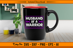 Husband Of A Warrior SVG Awareness Design File Product Image 3