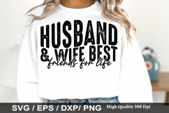 Husband &amp; Wife Best Friends - Best Friends SVG Design Product Image 1