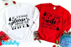 Christmas Svg Funny Couples Svg Ugly Wife Husband Drunk Svg Product Image 1