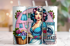 Retro Housewife Tumbler, Sarcastic Tumbler, Funny Tumbler Product Image 1