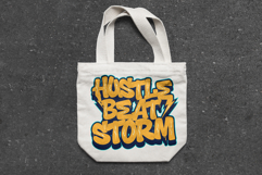 Hustle Beat Storm Graffiti Typography SVG Vector Product Image 2