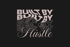 Built By Hustle Urban Logo Streetwear T-shirt Design Product Image 1