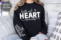 Hustle and Heart Success Sleeve SVG, Entrepreneur Sleeve SVG Product Image 2