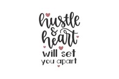 Hustle and Heart SVG Cut File Product Image 1