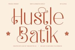 Hustle Batik - Serif Alternate Display Product Image 1