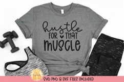 Funny Workout Quote on Shirt Mockup 