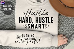 Hustle hard hustle smart Sleeve SVG Product Image 1