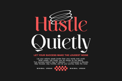 Hustle Quietly Urban Typography T-shirt Design Product Image 1