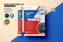 Promote your heating, ventilation, and air conditioning business with this professional HVAC flyer template. Ideal for HVAC contractors, repair services, maintenance companies, technicians, and home service businesses.