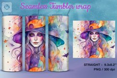 Sexy Witch Seamless Tumbler Wrap Sublimation, 20 oz Product Image 2