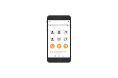 Smartphone interface design transformation with flat minimal Product Image 1