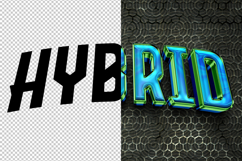 Hybrid 3D editable text effect Product Image 2