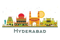 Hyderabad India City Skyline. Product Image 1