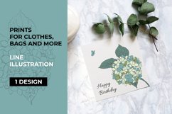 Birthday card | Hydrangea color Product Image 1