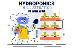10 Hydroponics Technology Illustration Product Image 1