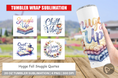 Hygge Fall Snuggle Quotes Tumbler Product Image 1