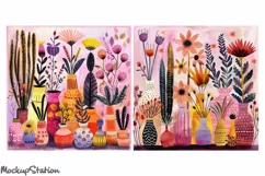 Bohemian Flowers Junk Journal Pages, Vintage Floral Papers Product Image 3