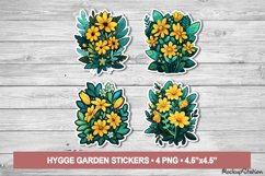 Flower Stickers | Garden Flowers Printable PNG | Hygge Style Product Image 1