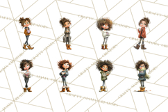 Winter Hygge Girl Clipart PNG, Cozy Wardrobe Illustrations Product Image 3