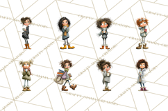 Winter Hygge Girl Clipart PNG, Cozy Wardrobe Illustrations Product Image 2