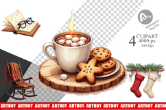 Hygge Holiday Hearth Clipart Product Image 1