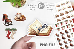 Hygge Holiday Hearth Sticker Product Image 1