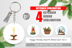 Hygge Holiday Hearth Keychain Product Image 1