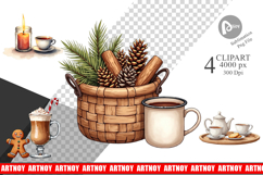 Hygge Home Comforts Clipart Product Image 1