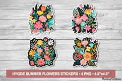 Flower Stickers | Garden Floral Printable PNG | Cottage Core Product Image 1