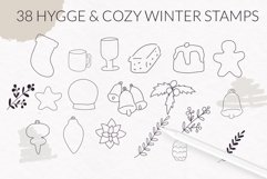 Hygge winter cozy home stamps Product Image 3