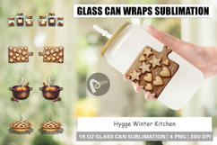Hygge Winter Kitchen Glass Can Product Image 1