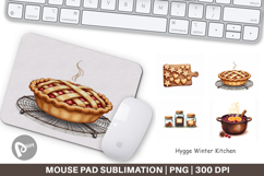 Hygge Winter Kitchen Mouse Pad Product Image 1