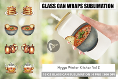 Hygge Winter Kitchen Glass Can Product Image 1