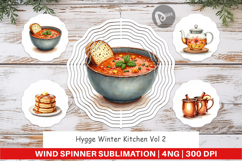 Hygge Winter Kitchen Wind Spinner Product Image 1