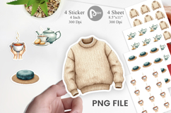 Hygge Winter Selfcare Sticker Product Image 1