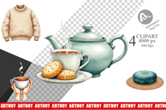 Hygge Winter Selfcare Clipart Product Image 1