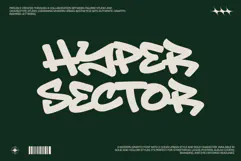 Hyper Sector Modern Graffiti Font | Urban Street Product Image 1