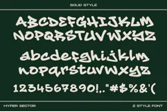 Hyper Sector Webfont Modern Graffiti Display Font Product Image 7